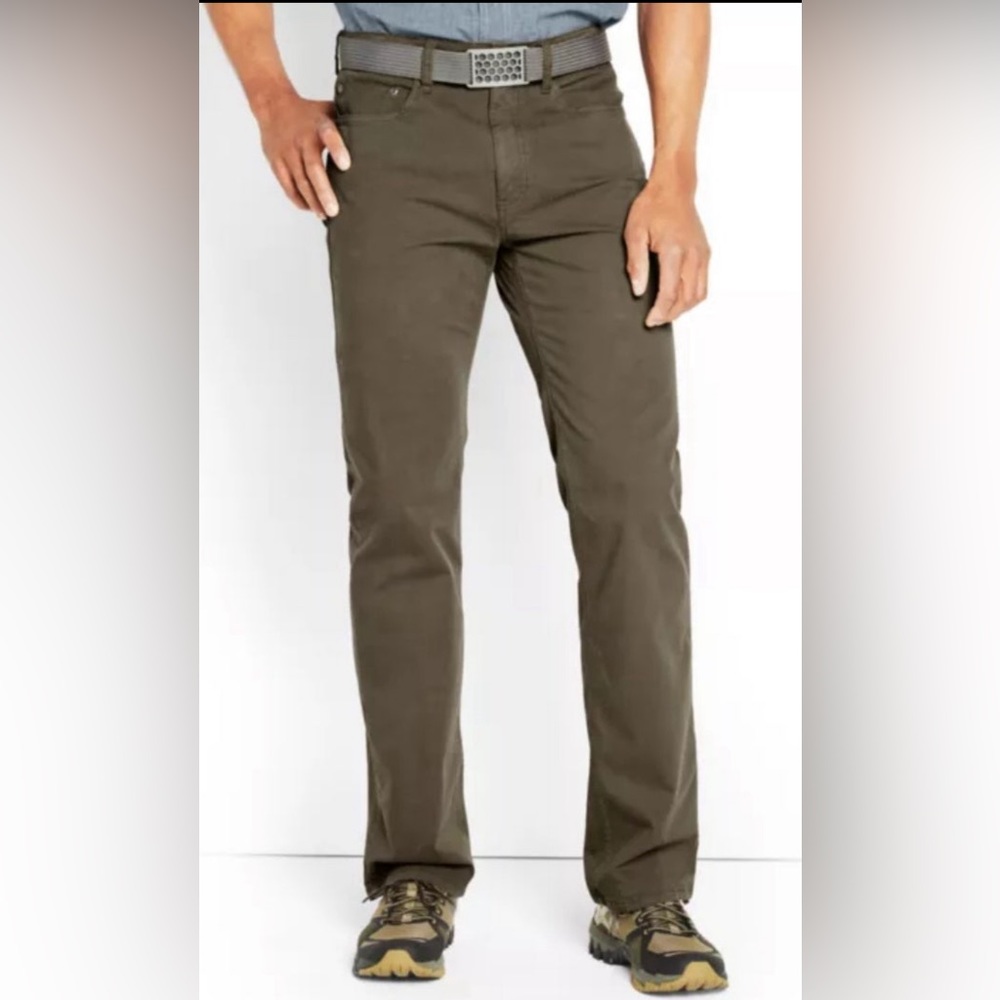 🔥BNWT ORVIS 5-Pocket Stretch Twill Pants 32X32🔥 OLIVE